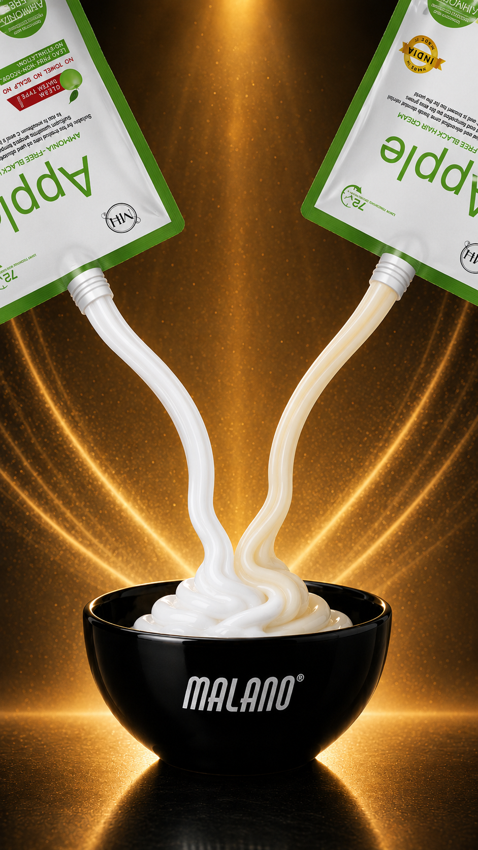 Malano Apple ammonia-free hair colour cream smooth creamy texture