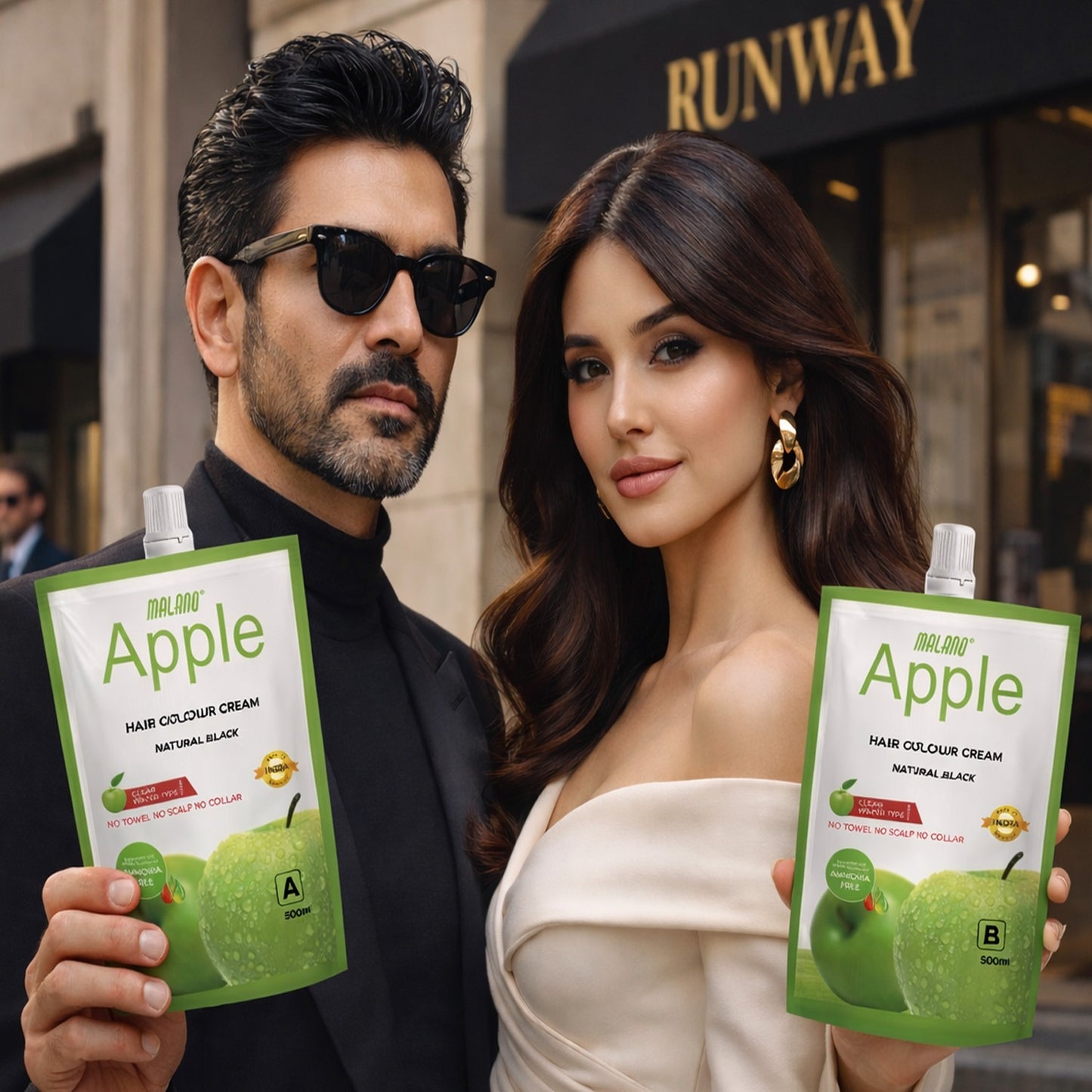 Malano Apple Hair Color cream Natural Black